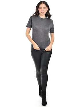 Blusa Roman Fashion manga corta para mujer