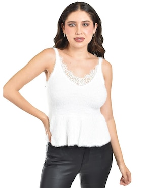 Blusa Roman Fashion sin manga para mujer