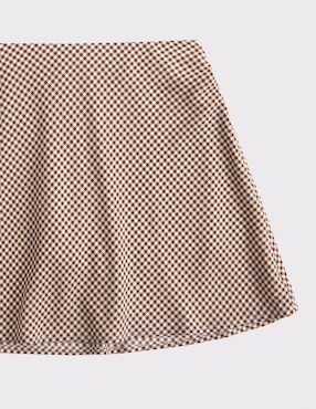 Falda mini Abercrombie & Fitch cintura alta