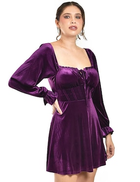 Vestido corto de fiesta Roman Fashion escote cuadrado