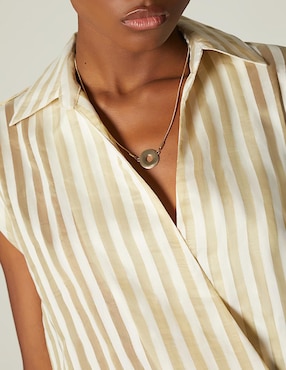 Blusa Studio F Sisa manga cap para mujer