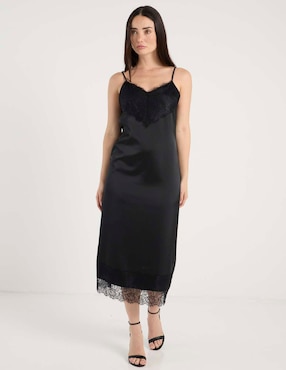 Vestido largo casual Map para mujer