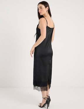 Vestido largo casual Map para mujer