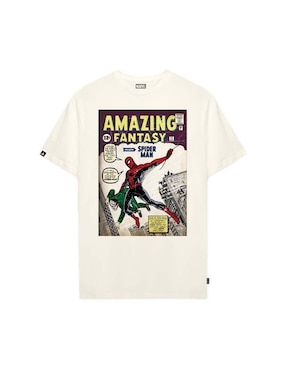Playera manga corta Spider-Man cuello redondo para mujer