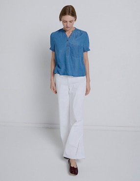 Blusa Renatta&Go manga corta para mujer