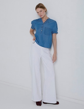 Blusa Renatta&Go manga corta para mujer