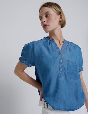 Blusa Renatta&Go manga corta para mujer