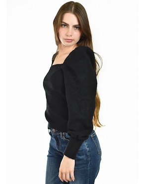 Suéter Roman Fashion cuello cuadrado para mujer