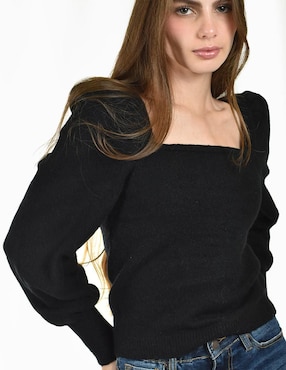 Suéter Roman Fashion cuello cuadrado para mujer