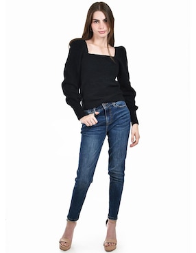 Suéter Roman Fashion cuello cuadrado para mujer