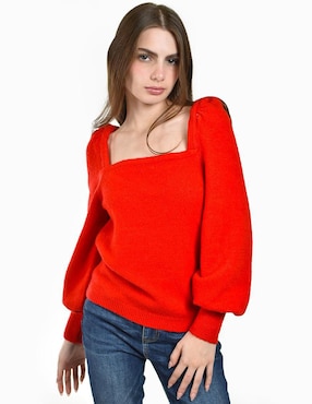 Suéter Roman Fashion cuello cuadrado para mujer