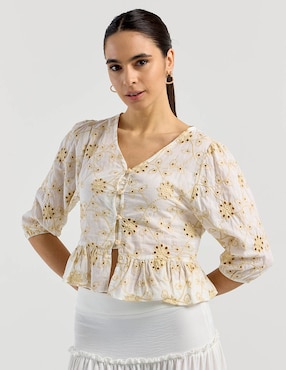 Blusa Petite Studio manga 3/4 para mujer