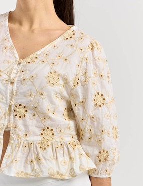 Blusa Petite Studio manga 3/4 para mujer