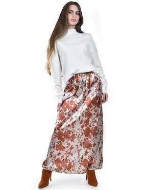 Falda larga Roman Fashion cintura alta