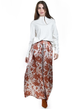 Falda larga Roman Fashion cintura alta