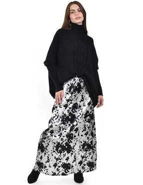 Falda larga Roman Fashion cintura alta