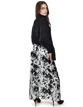 Falda larga Roman Fashion cintura alta