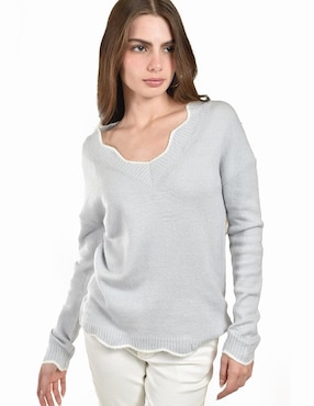 Suéter Roman Fashion cuello redondo para mujer