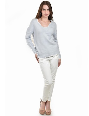 Suéter Roman Fashion cuello redondo para mujer