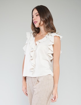 Blusa Parallel manga corta para mujer