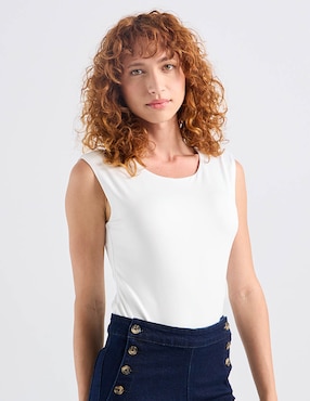 Body Petite Studio cuello redondo para mujer