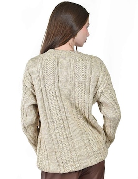 Suéter Roman Fashion cuello redondo para mujer