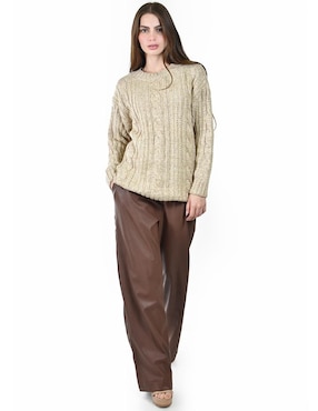 Suéter Roman Fashion cuello redondo para mujer
