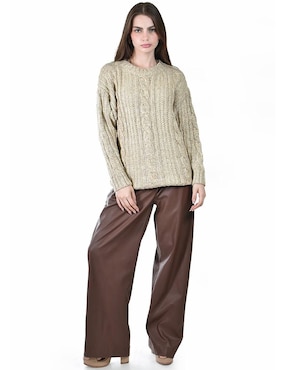 Suéter Roman Fashion cuello redondo para mujer