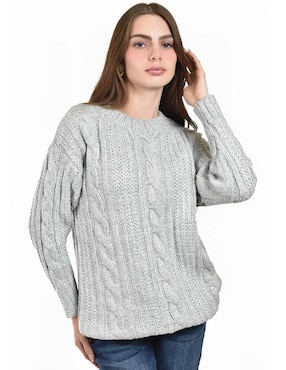 Suéter Roman Fashion cuello redondo para mujer