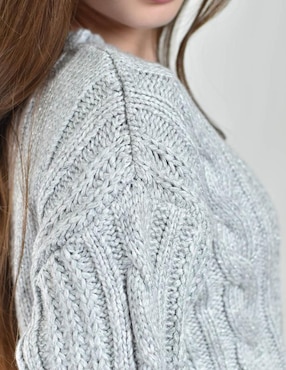 Suéter Roman Fashion cuello redondo para mujer