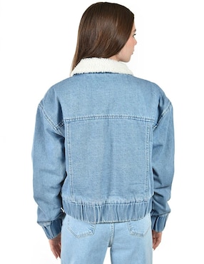 Chamarra denim Roman Fashion de mezclilla para mujer