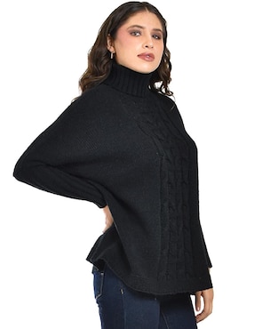 Suéter roman fashion cuello tortuga para mujer