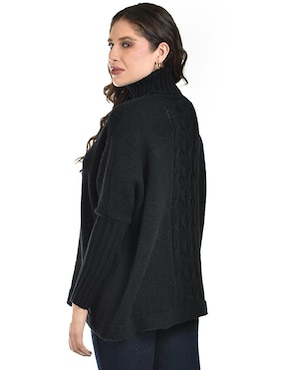 Suéter roman fashion cuello tortuga para mujer