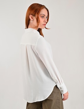 Blusa camisera Supply manga larga para mujer