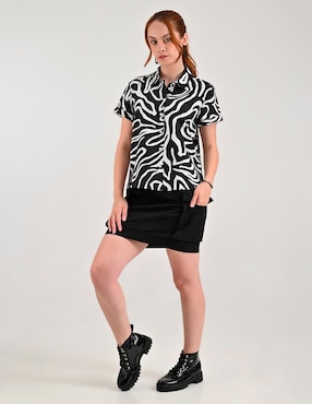 Blusa Supply manga corta para mujer