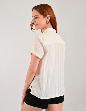 Blusa camisera Supply manga corta para mujer