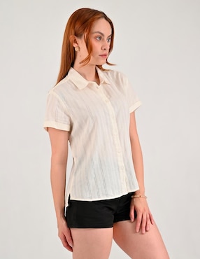 Blusa camisera Supply manga corta para mujer