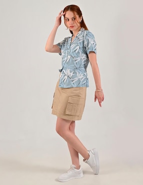 Blusa Supply manga corta para mujer