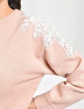 Suéter Roman Fashion cuello redondo para mujer