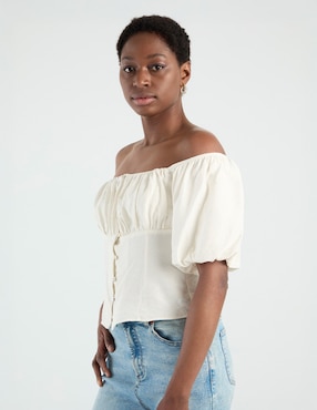 Blusa Petite Studio manga corta para mujer