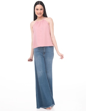 Blusa Lvyou sin mangas para mujer