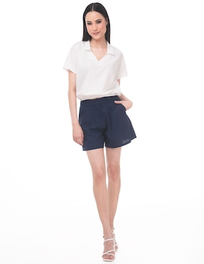 Blusa Lvyou manga corta para mujer