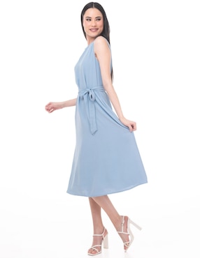 Vestido midi casual Lvyou para mujer