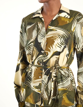 Blusa camisera Vero Moda manga larga para mujer