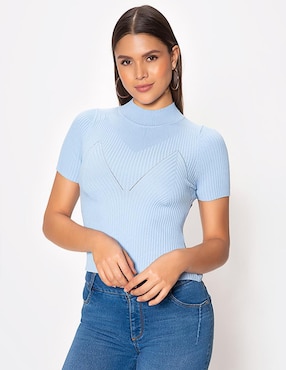 Blusa Studio F manga corta para mujer