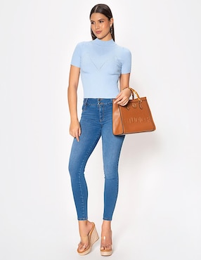 Blusa Studio F manga corta para mujer