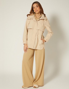 Gabardina impermeable con bolsillos Studio F para mujer