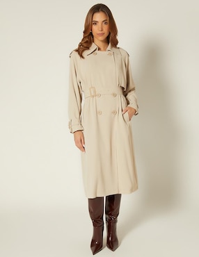 Gabardina con bolsillos Studio F para mujer
