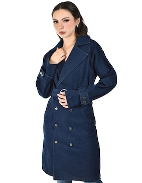 Gabardina con bolsillos Roman Fashion para mujer