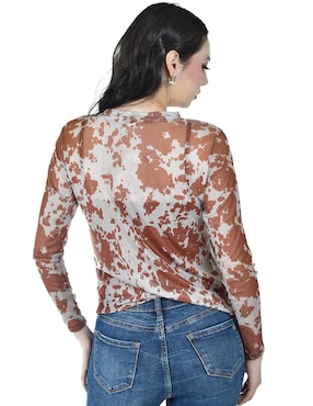 Blusa Roman Fashion manga larga para mujer